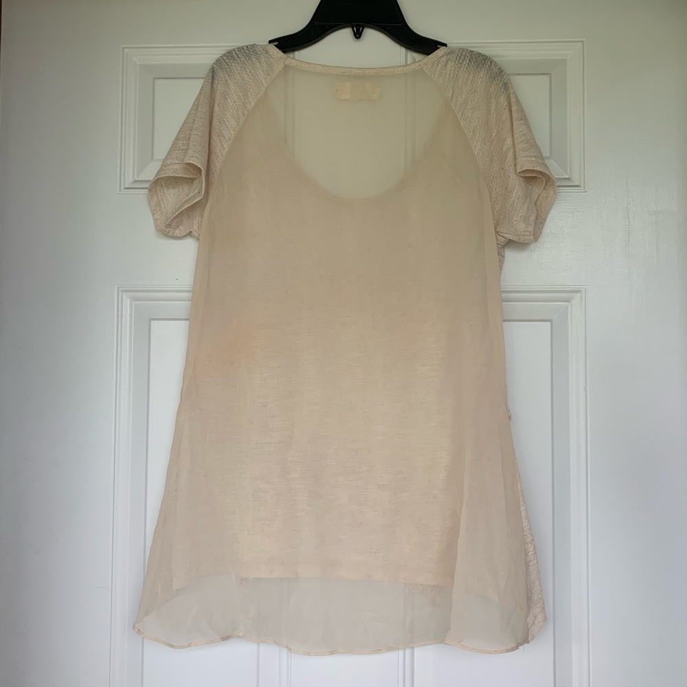 Areve Ecru Lace Detail Sleeveless Top - size Small - Picture 4 of 6